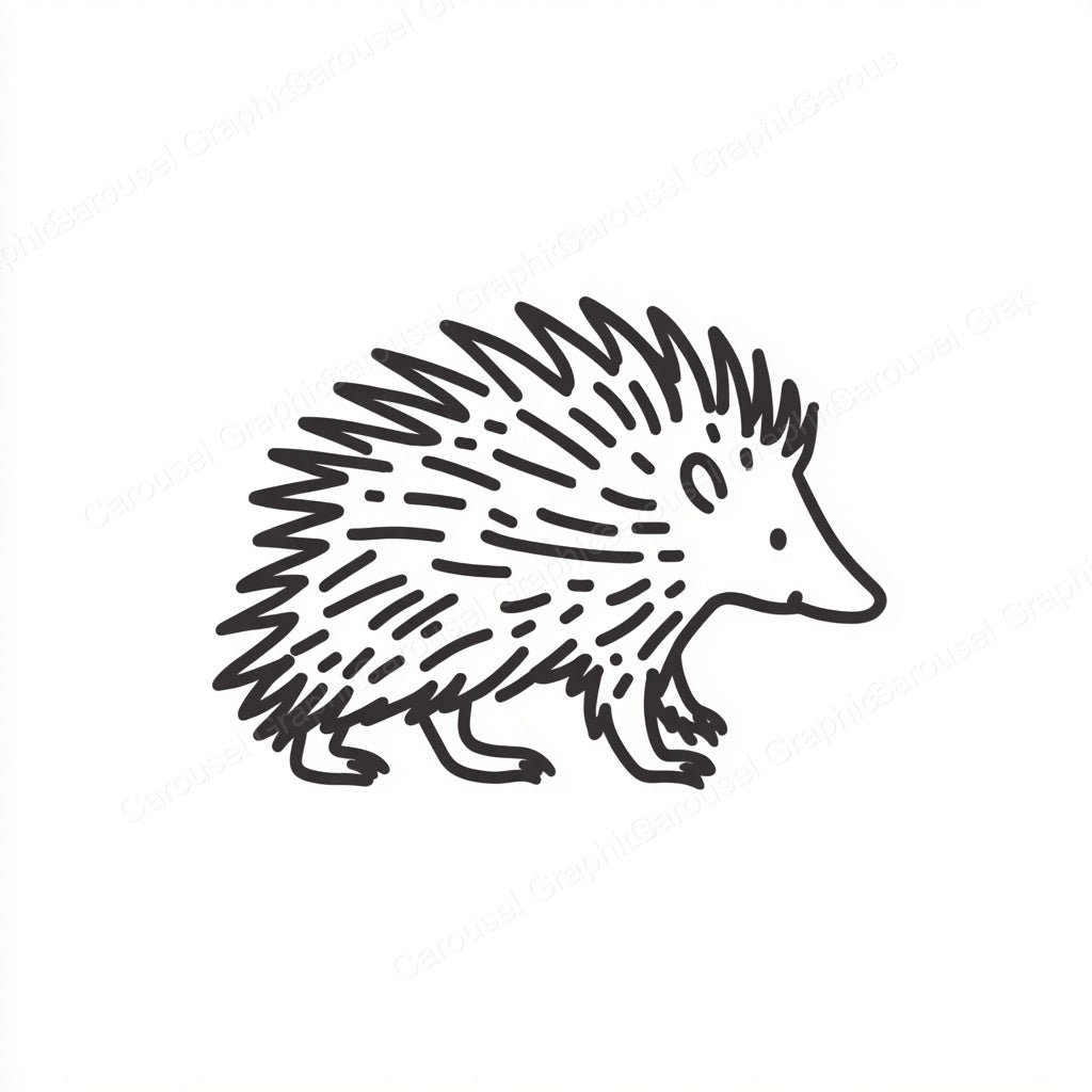 Porcupine Vector Graphic preview