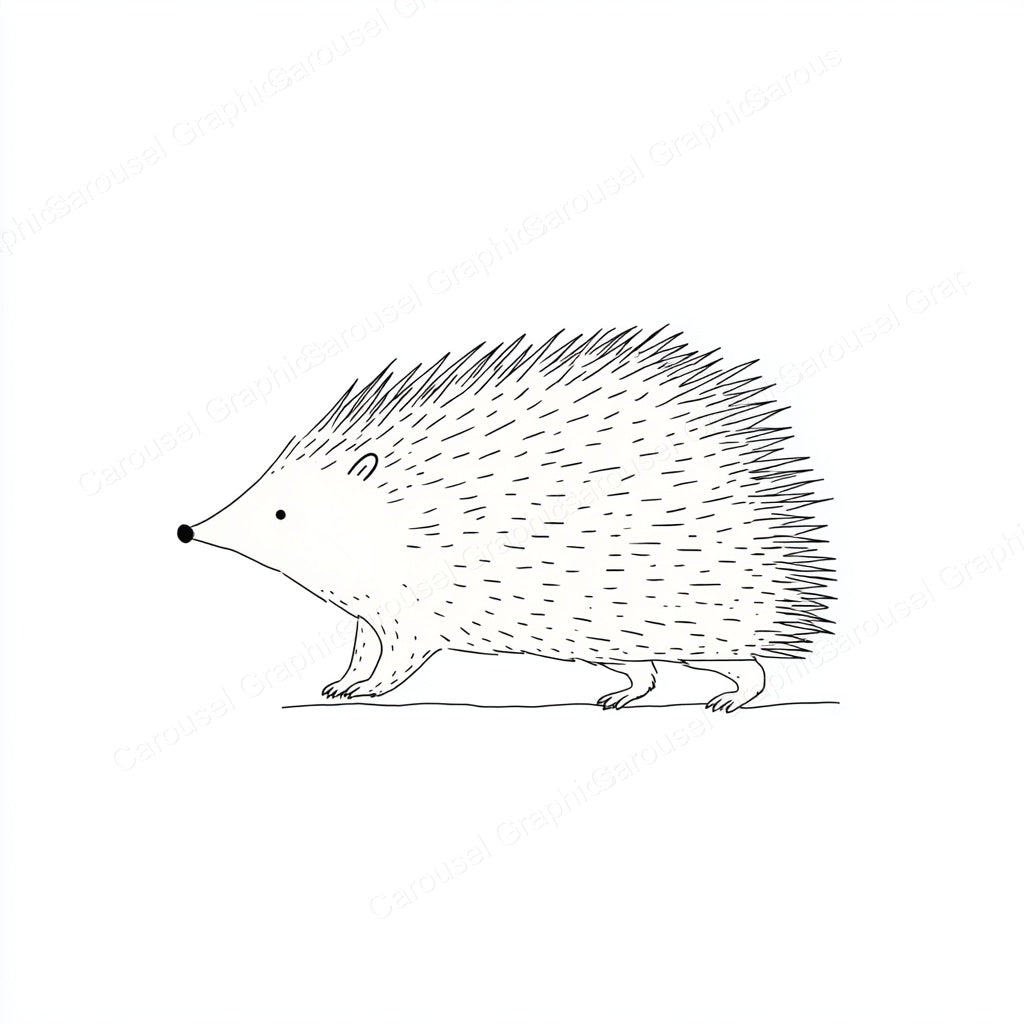 Porcupine Vector Graphic preview