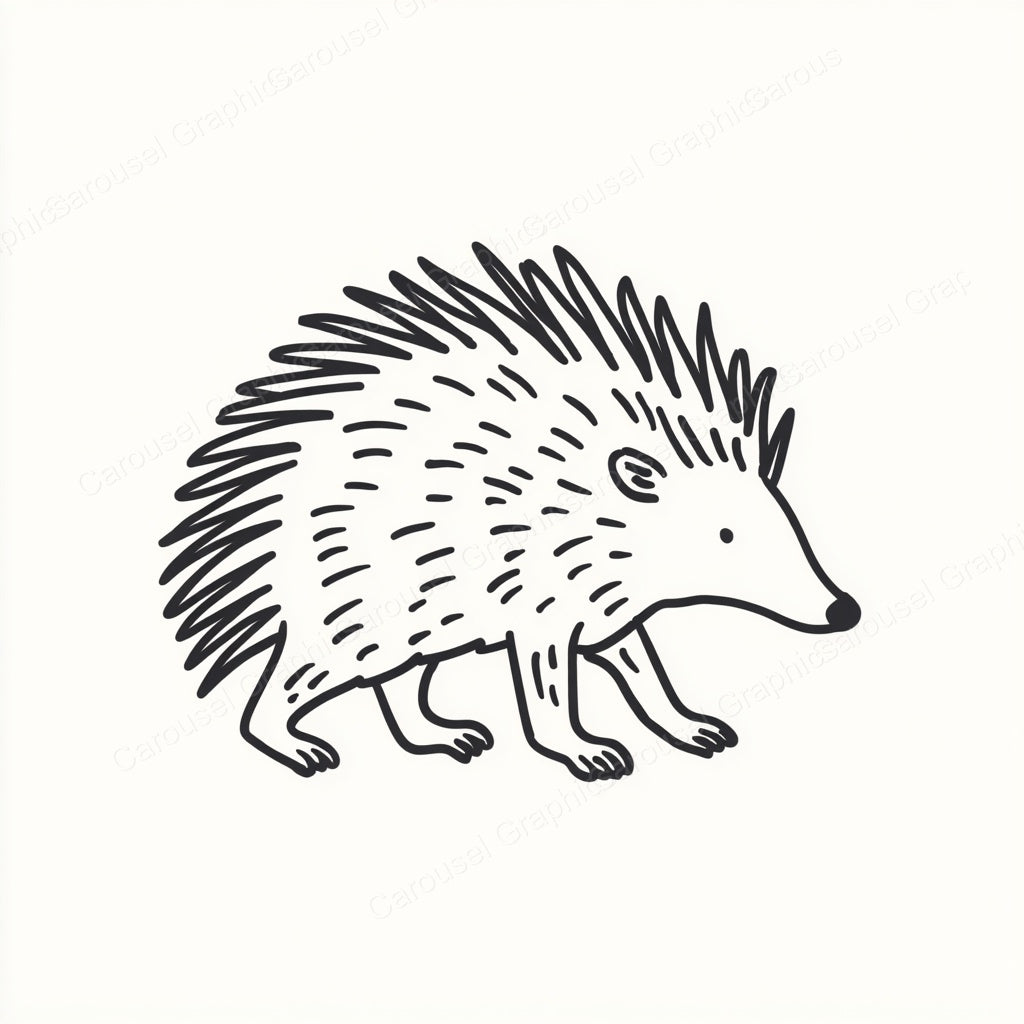 Porcupine Vector Graphic preview