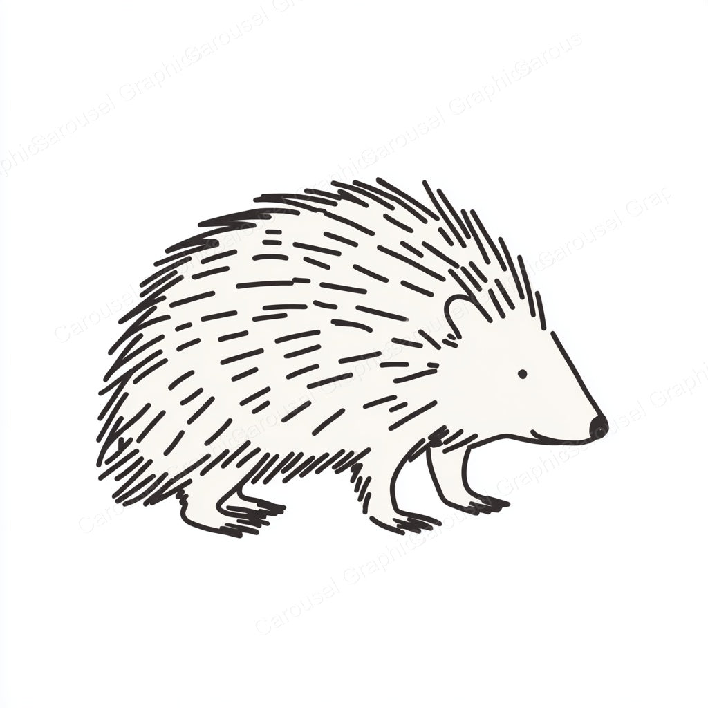 Porcupine Vector Graphic preview