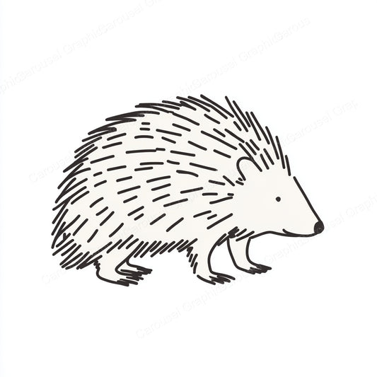 Porcupine Vector Graphic preview