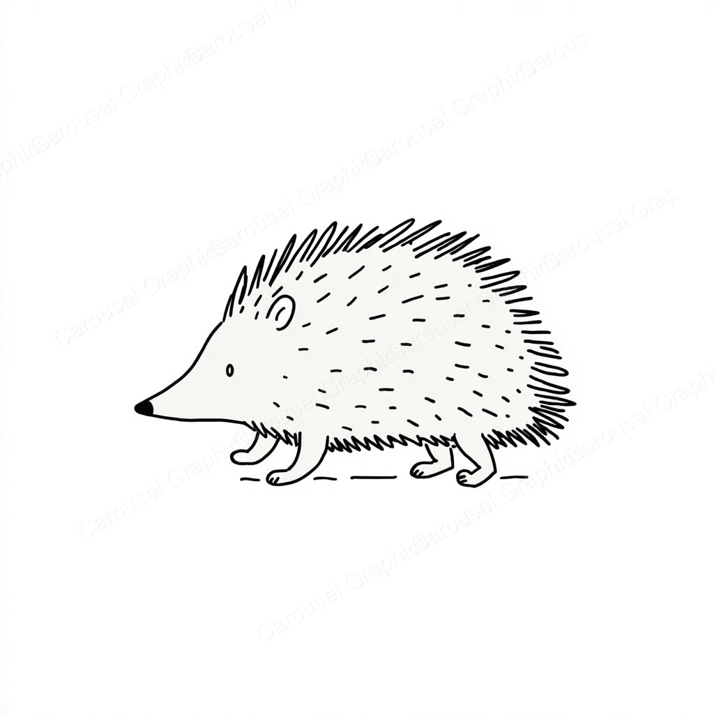 Porcupine Vector Graphic preview