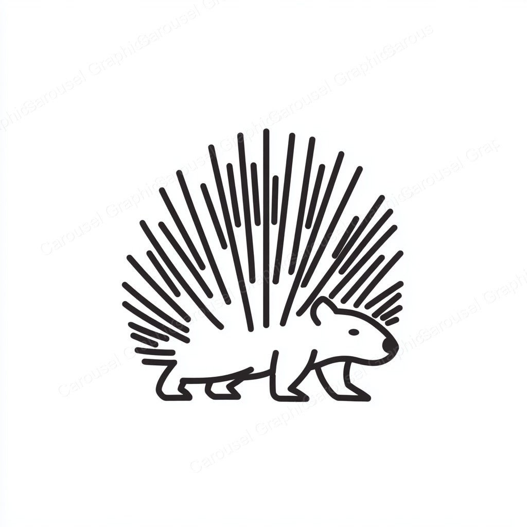 Porcupine Vector Graphic preview