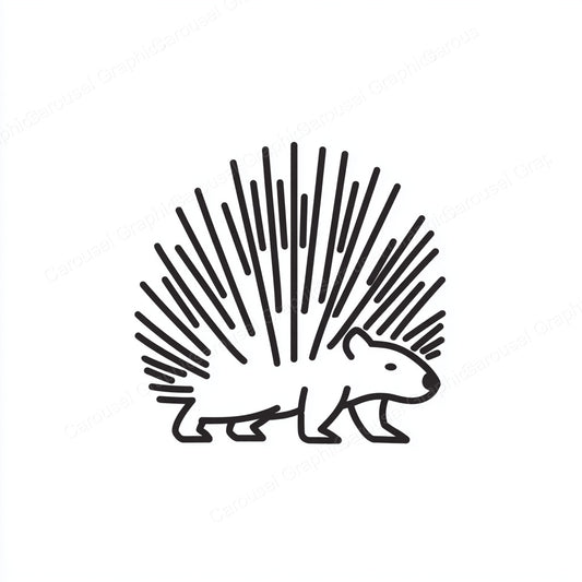 Porcupine Vector Graphic preview