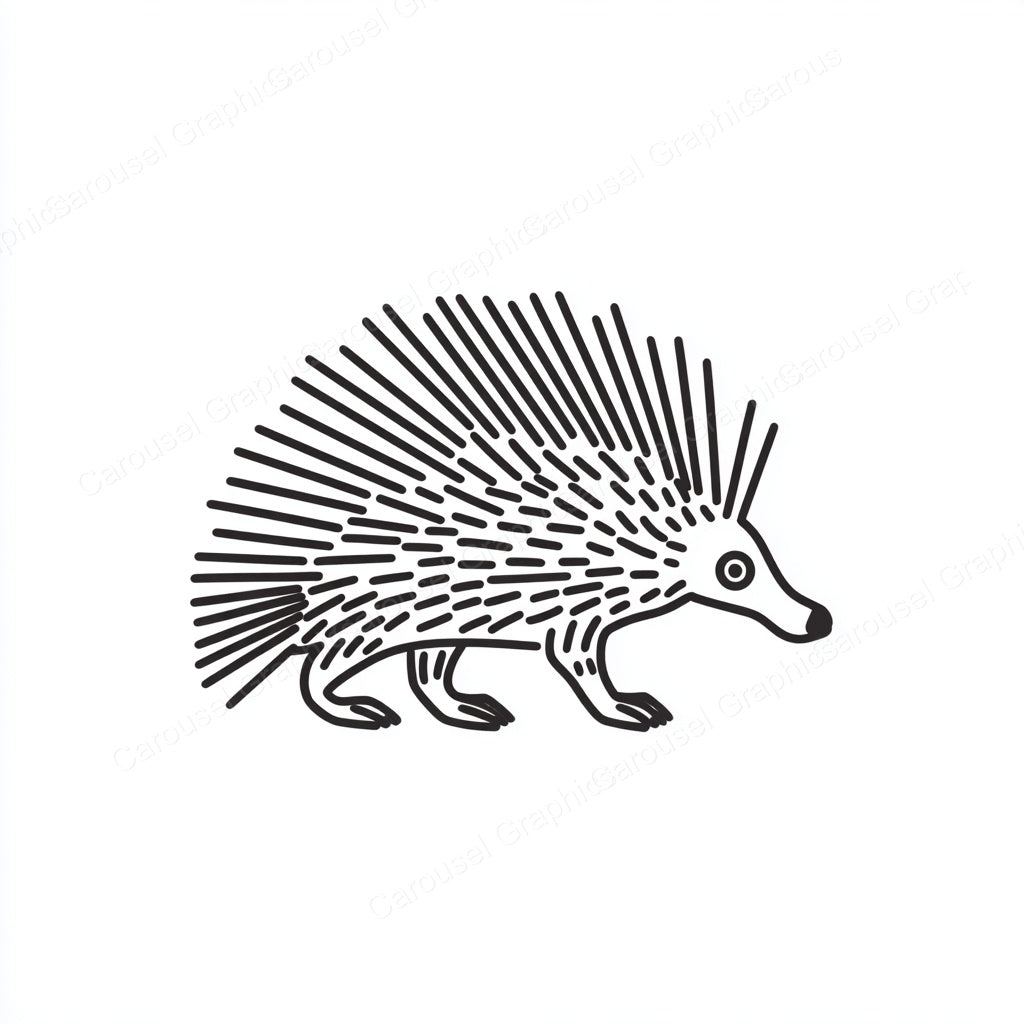 Porcupine Vector Graphic preview