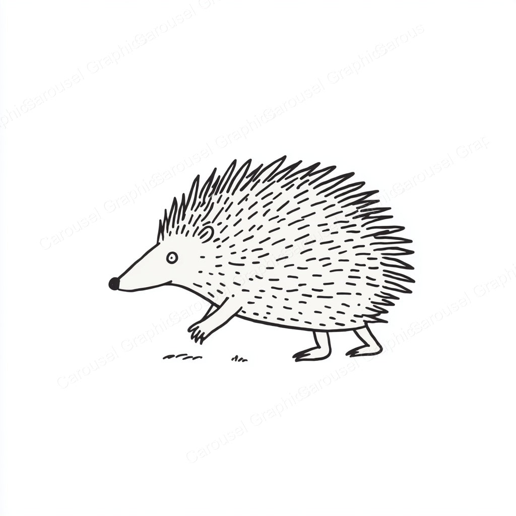 Porcupine Vector Graphic preview