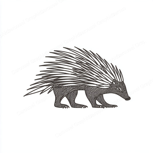 Porcupine Vector Graphic preview