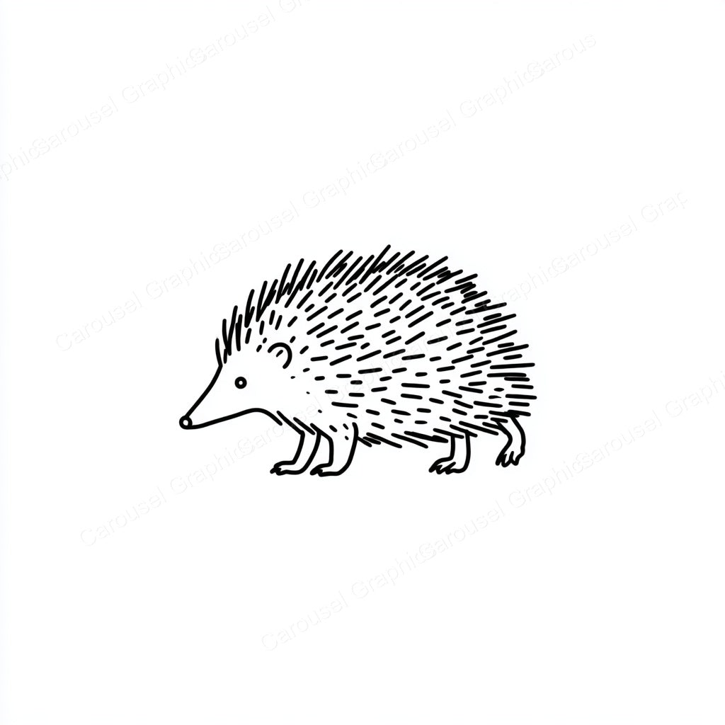 Porcupine Vector Graphic preview