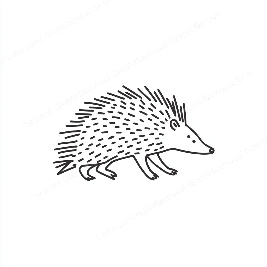 Porcupine Vector Graphic preview