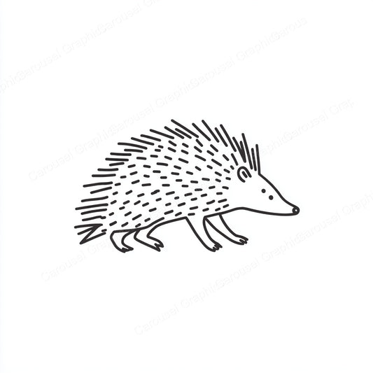 Porcupine Vector Graphic preview