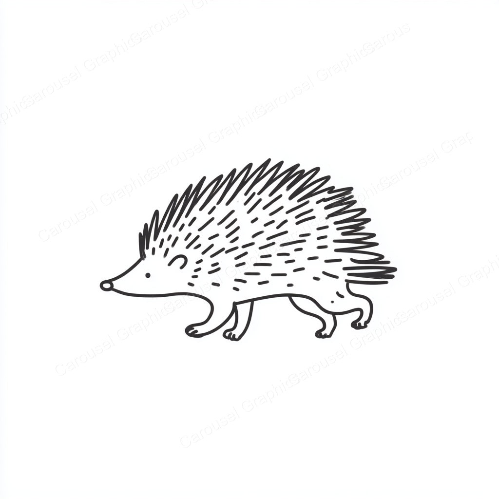 Porcupine Vector Graphic preview