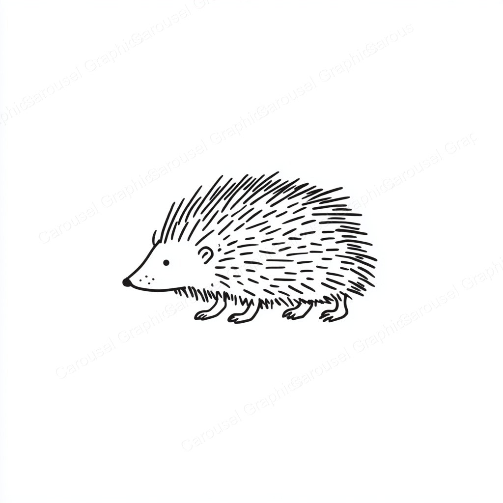 Porcupine Vector Graphic preview