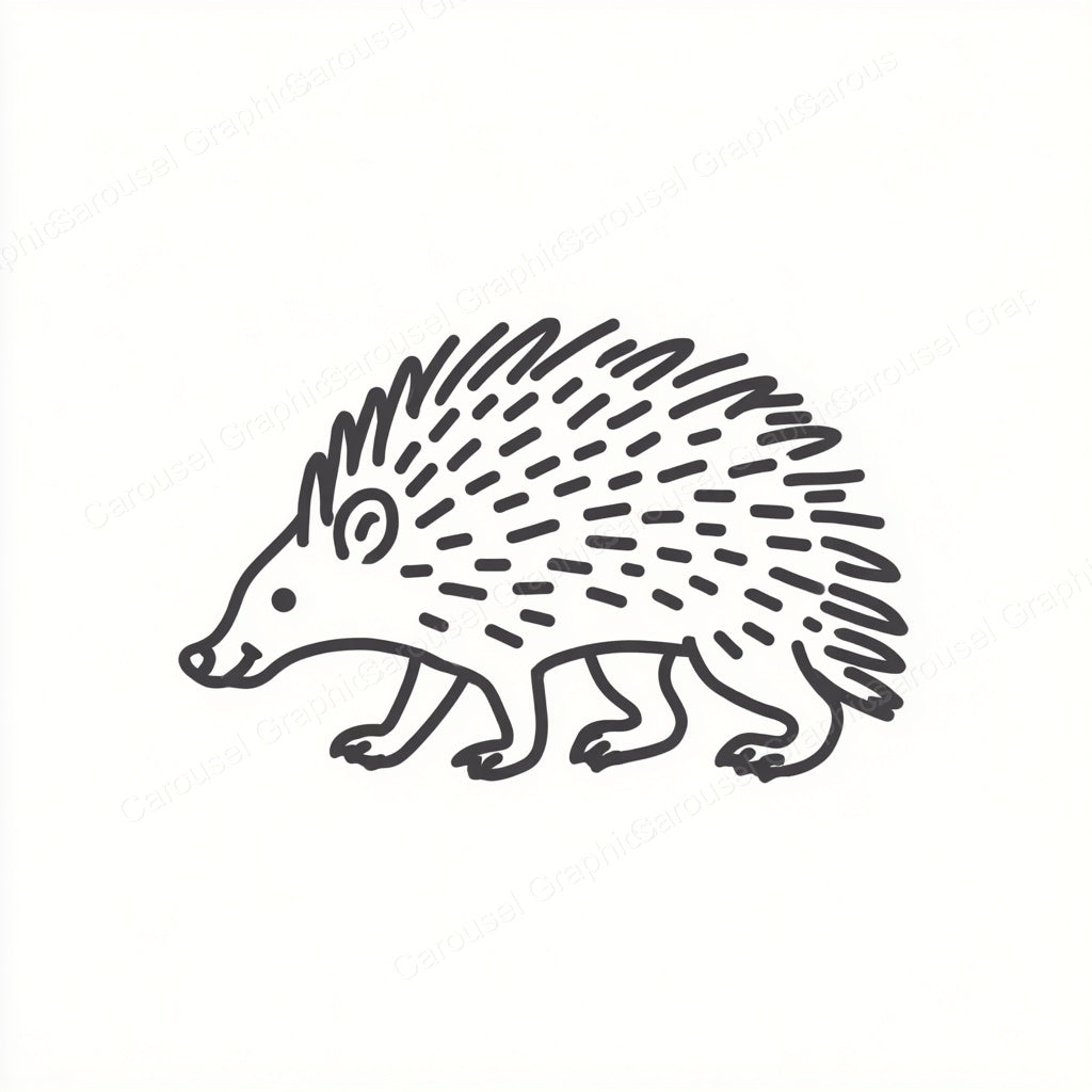 Porcupine Vector Graphic preview