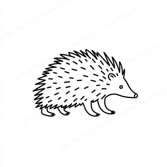 Porcupine Vector Graphic preview