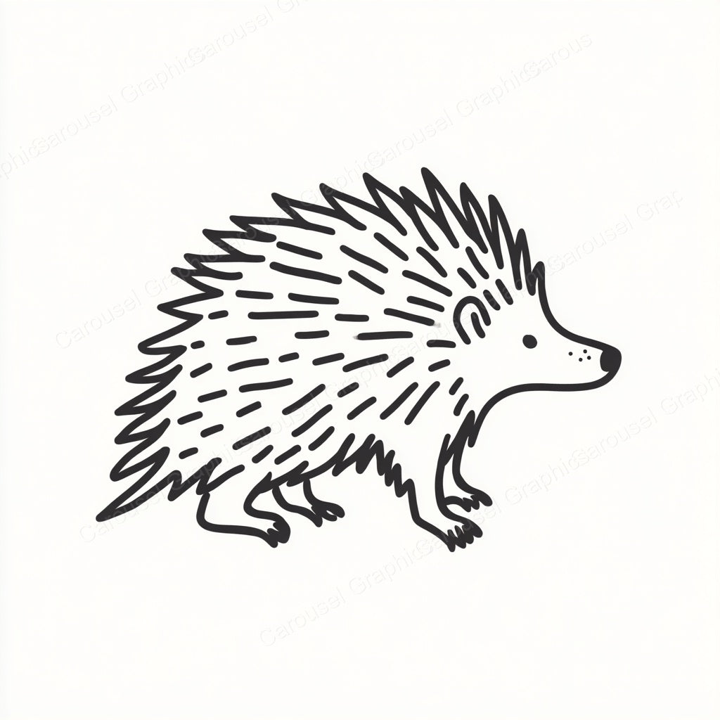 Porcupine Vector Graphic preview