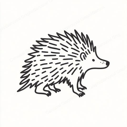 Porcupine Vector Graphic preview