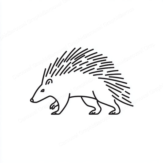 Porcupine Vector Graphic preview