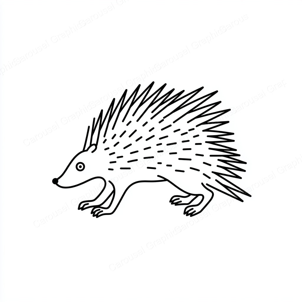 Porcupine Vector Graphic preview