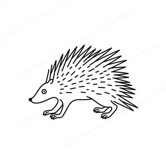 Porcupine Vector Graphic preview
