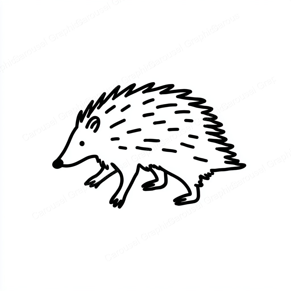 Porcupine Vector Graphic preview