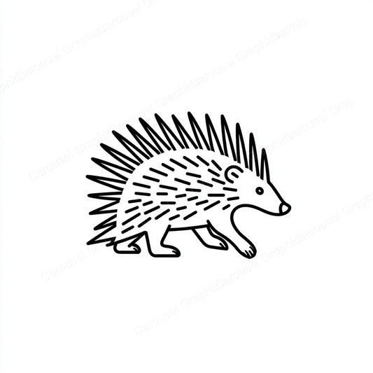 Porcupine Vector Graphic preview