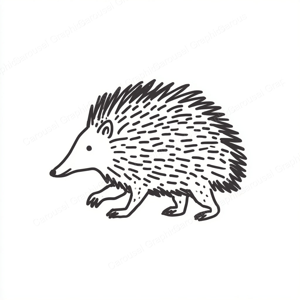 Porcupine Vector Graphic preview