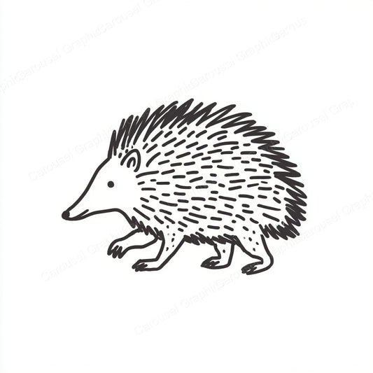 Porcupine Vector Graphic preview