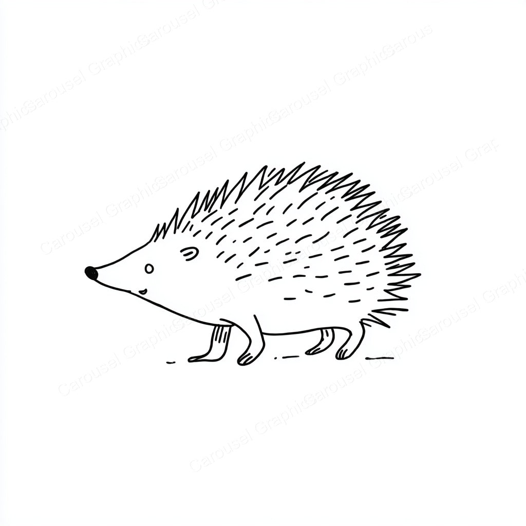 Porcupine Vector Graphic preview