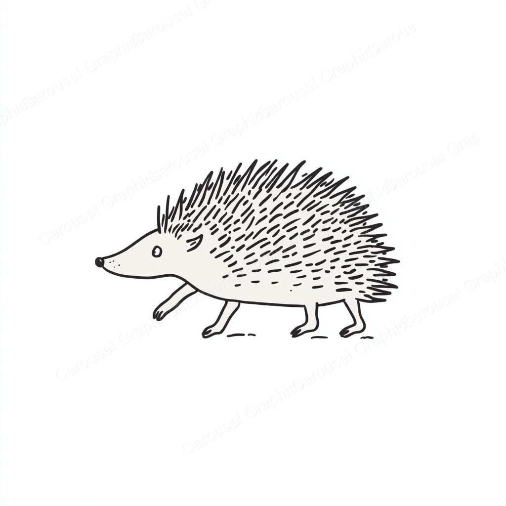Porcupine Vector Graphic preview