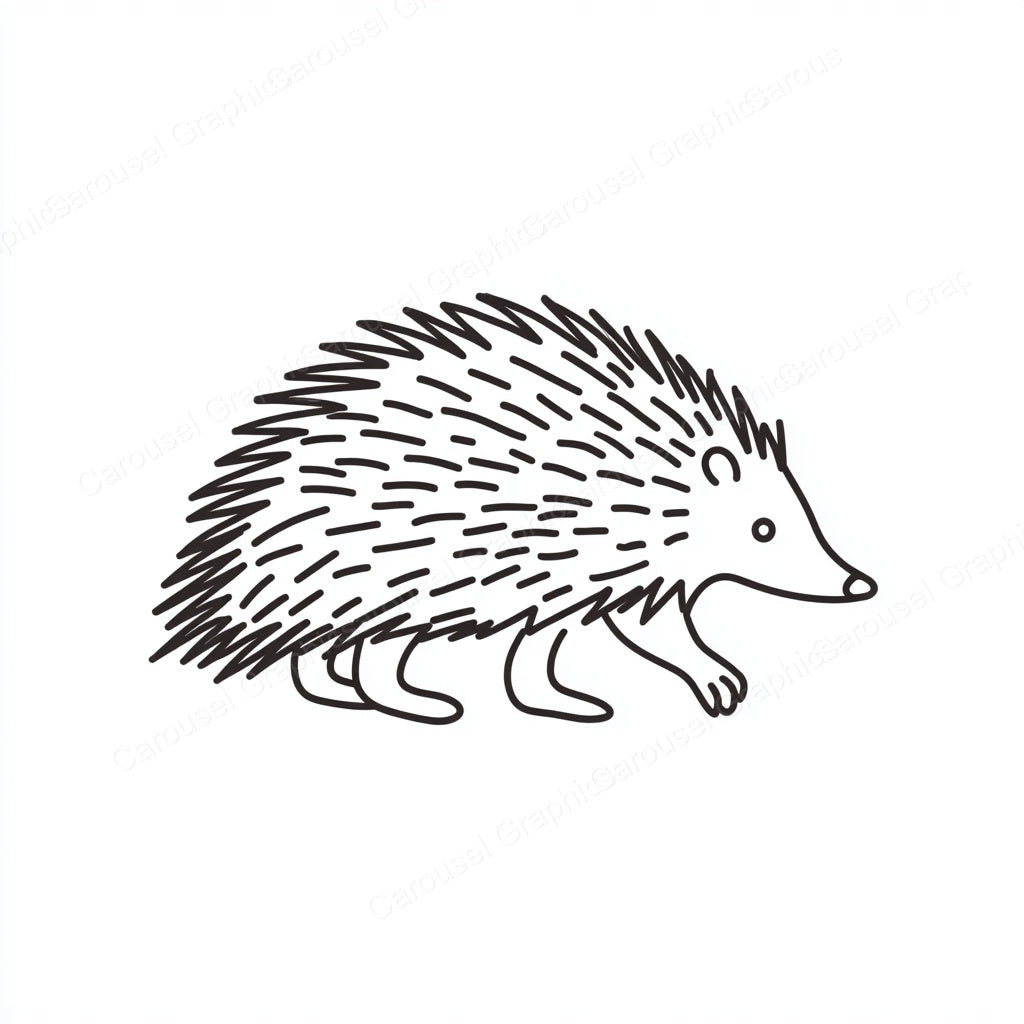 Porcupine Vector Graphic preview