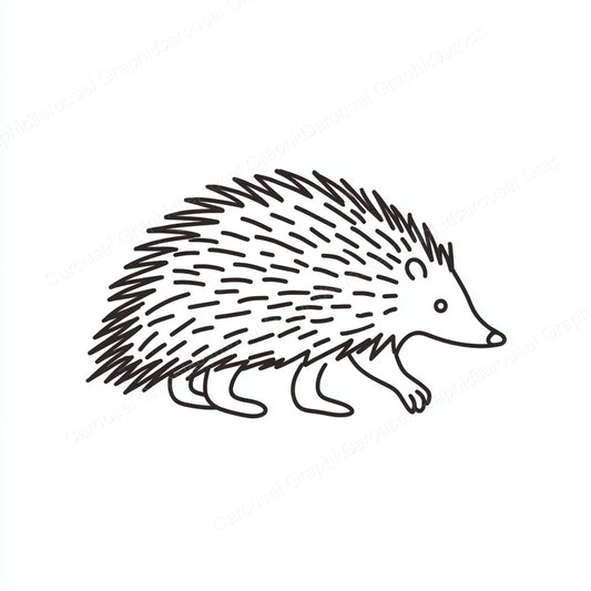 Porcupine Vector Graphic preview