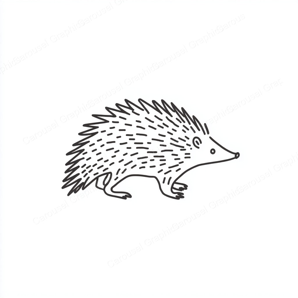 Porcupine Vector Graphic preview