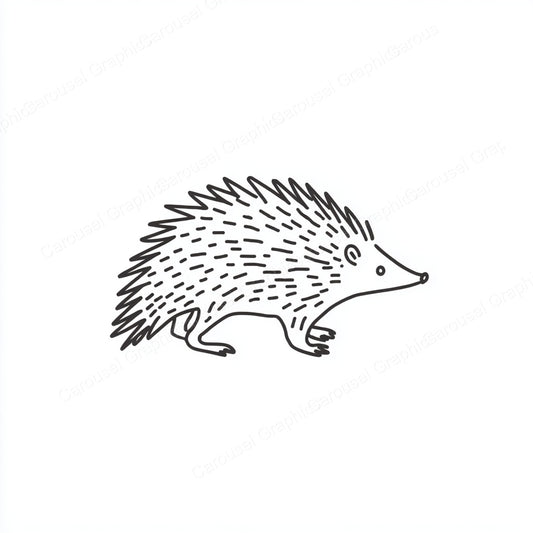 Porcupine Vector Graphic preview