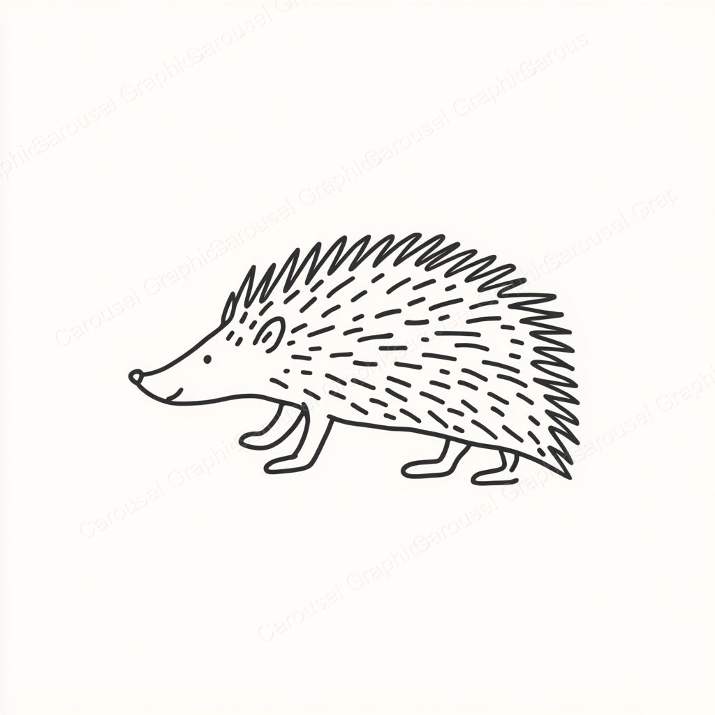 Porcupine Vector Graphic preview