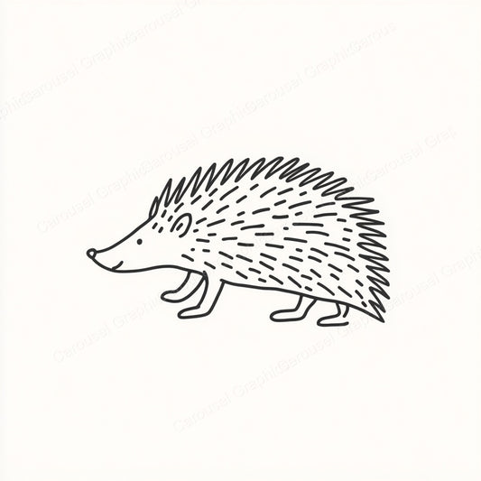 Porcupine Vector Graphic preview