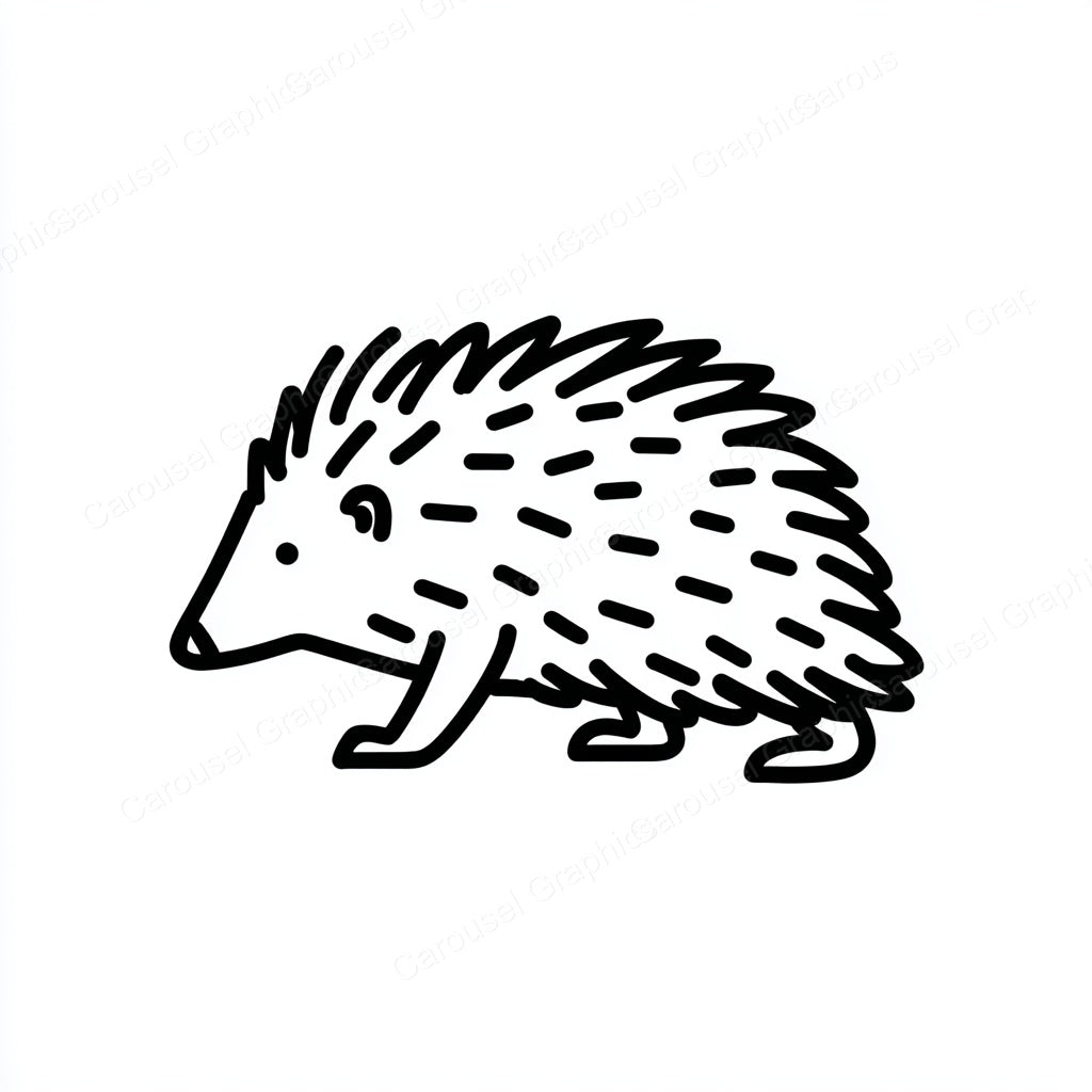 Porcupine Vector Graphic preview