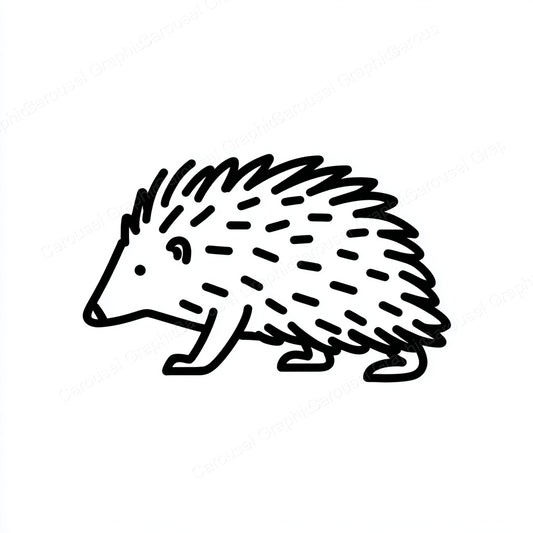 Porcupine Vector Graphic preview