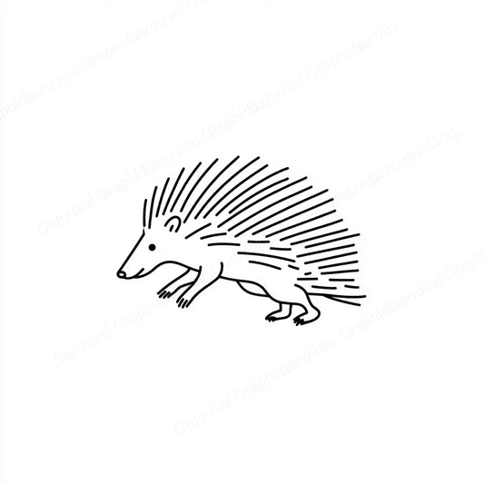 Porcupine Vector Graphic preview