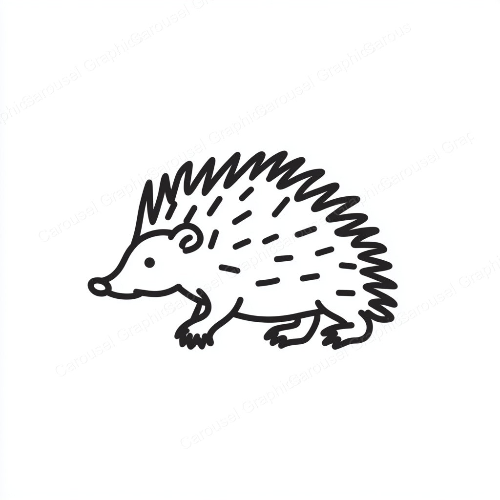 Porcupine Vector Graphic preview