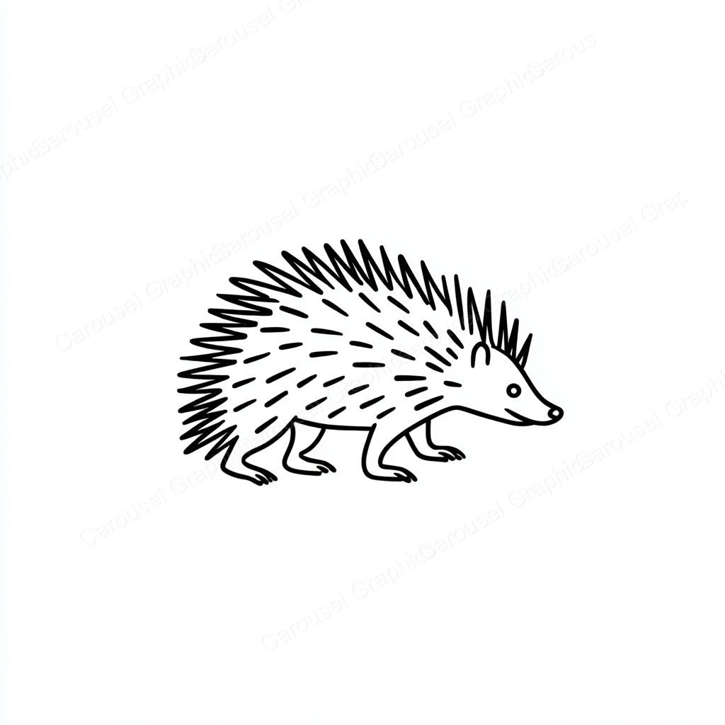 Porcupine Vector Graphic preview