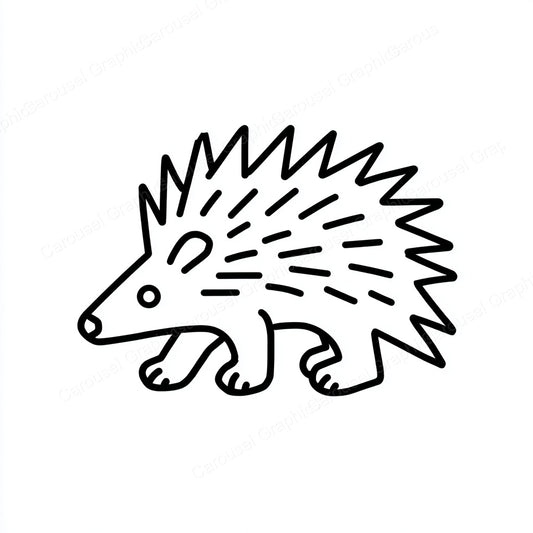 Porcupine Vector Graphic preview