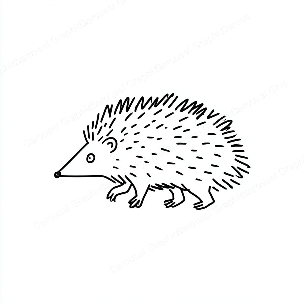 Porcupine Vector Graphic preview