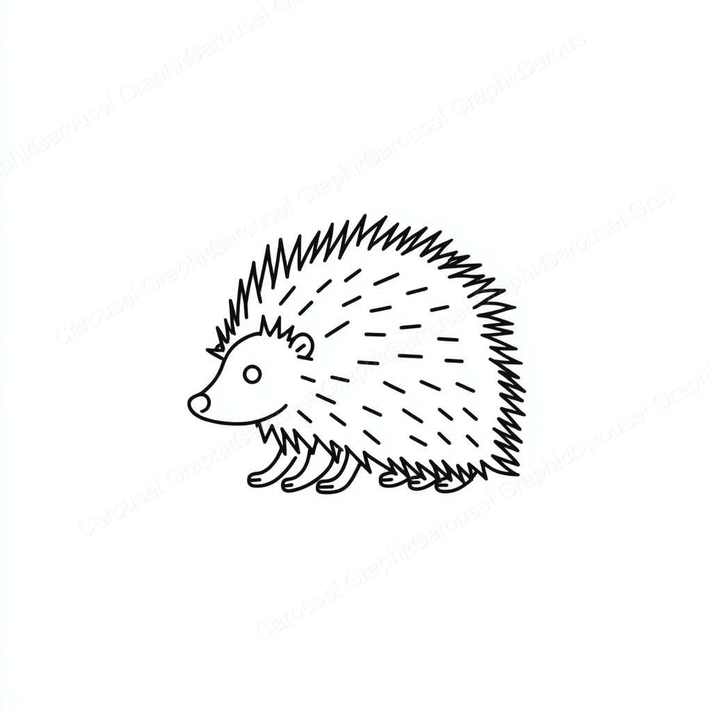 Porcupine Vector Graphic preview