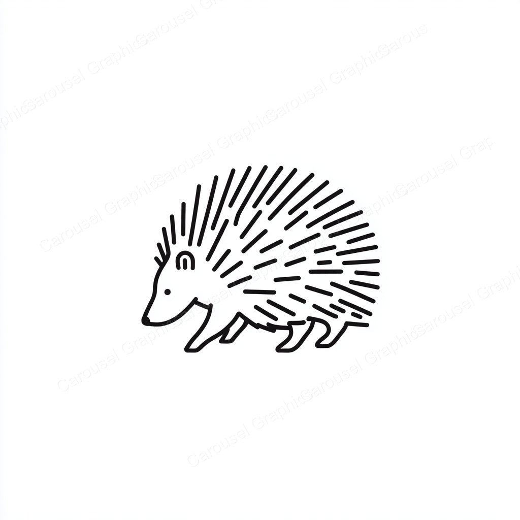 Porcupine Vector Graphic preview