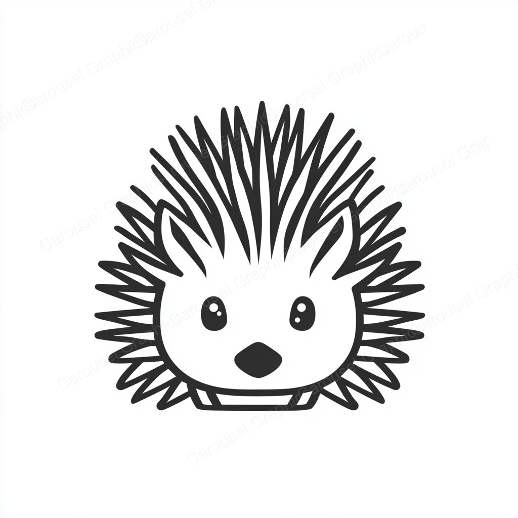 Porcupine Vector Graphic preview