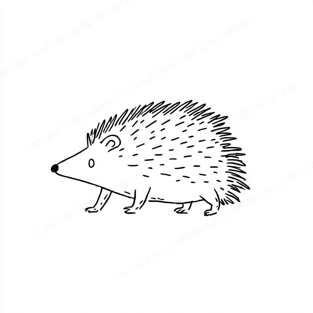 Porcupine Vector Graphic preview