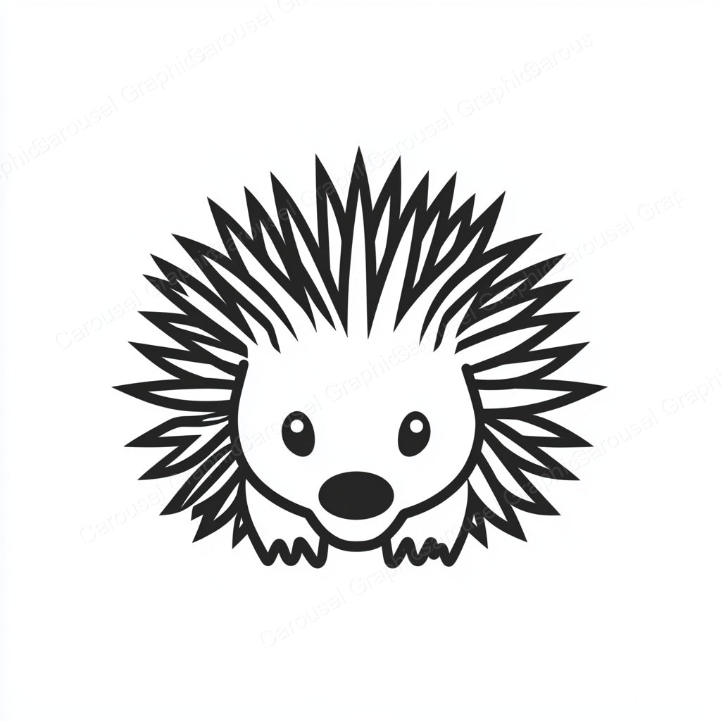 Porcupine Vector Graphic preview