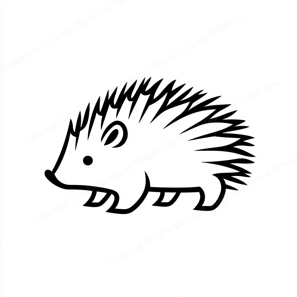 Porcupine Vector Graphic preview