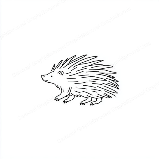 Porcupine Vector Graphic preview