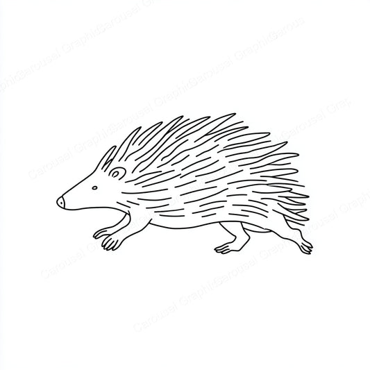 Porcupine Vector Graphic preview